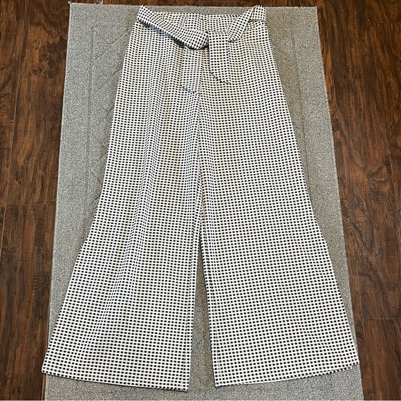 Maeve Pants - Maeve by Anthropologie Pants Womens Medium Black White The Colette Wide Leg Crop